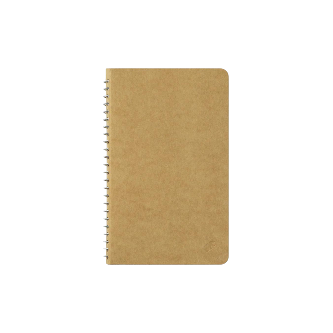 Traveler's Spiral Ring Notebook (A6 Slim) — Blank MD Paper White — in use