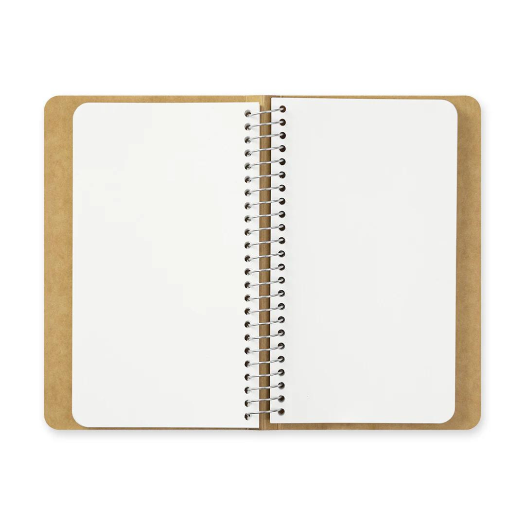 Traveler's Spiral Ring Notebook (A6 Slim) — Blank MD Paper White — size reference
