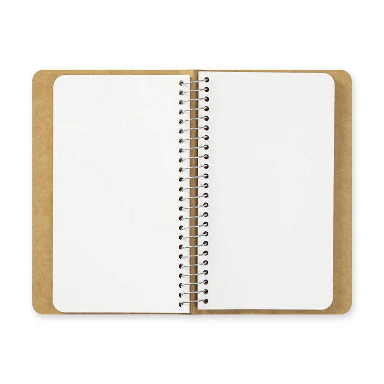 Traveler's Spiral Ring Notebook (A6 Slim) — Blank MD Paper White — size reference