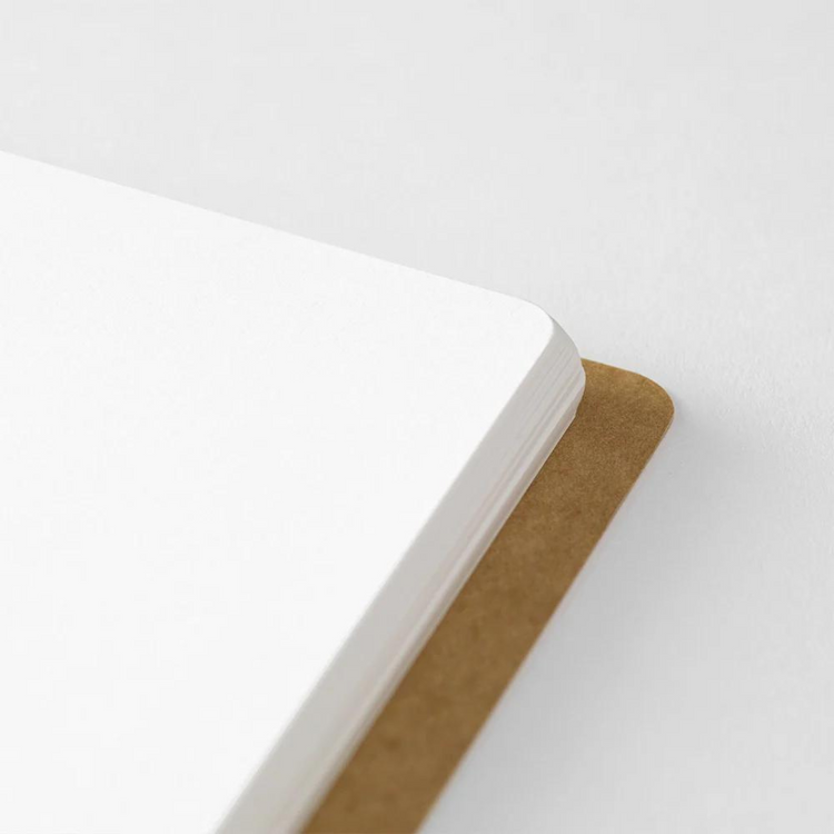 Traveler's Spiral Ring Notebook (A5 Slim) — Blank MD Paper White — flat lay