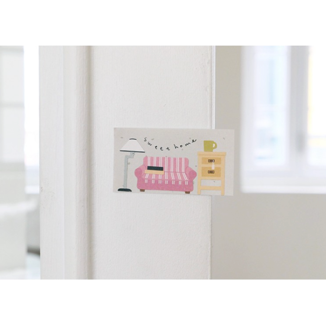 Suatelier Daily Deco Stickers — Vintage House — sticker detail