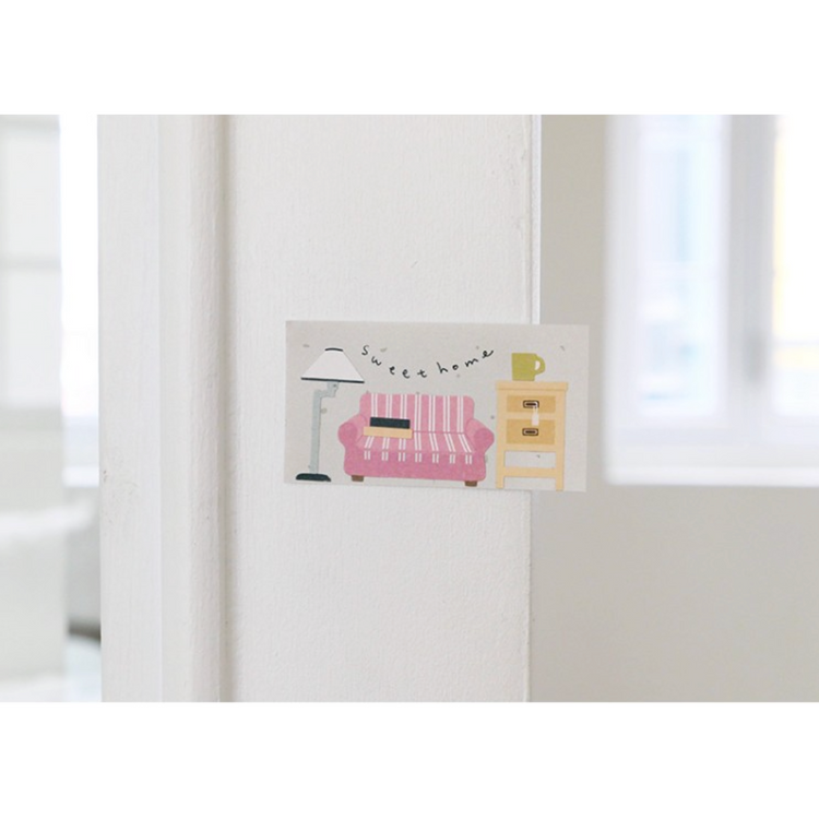 Suatelier Daily Deco Stickers — Vintage House — sticker detail