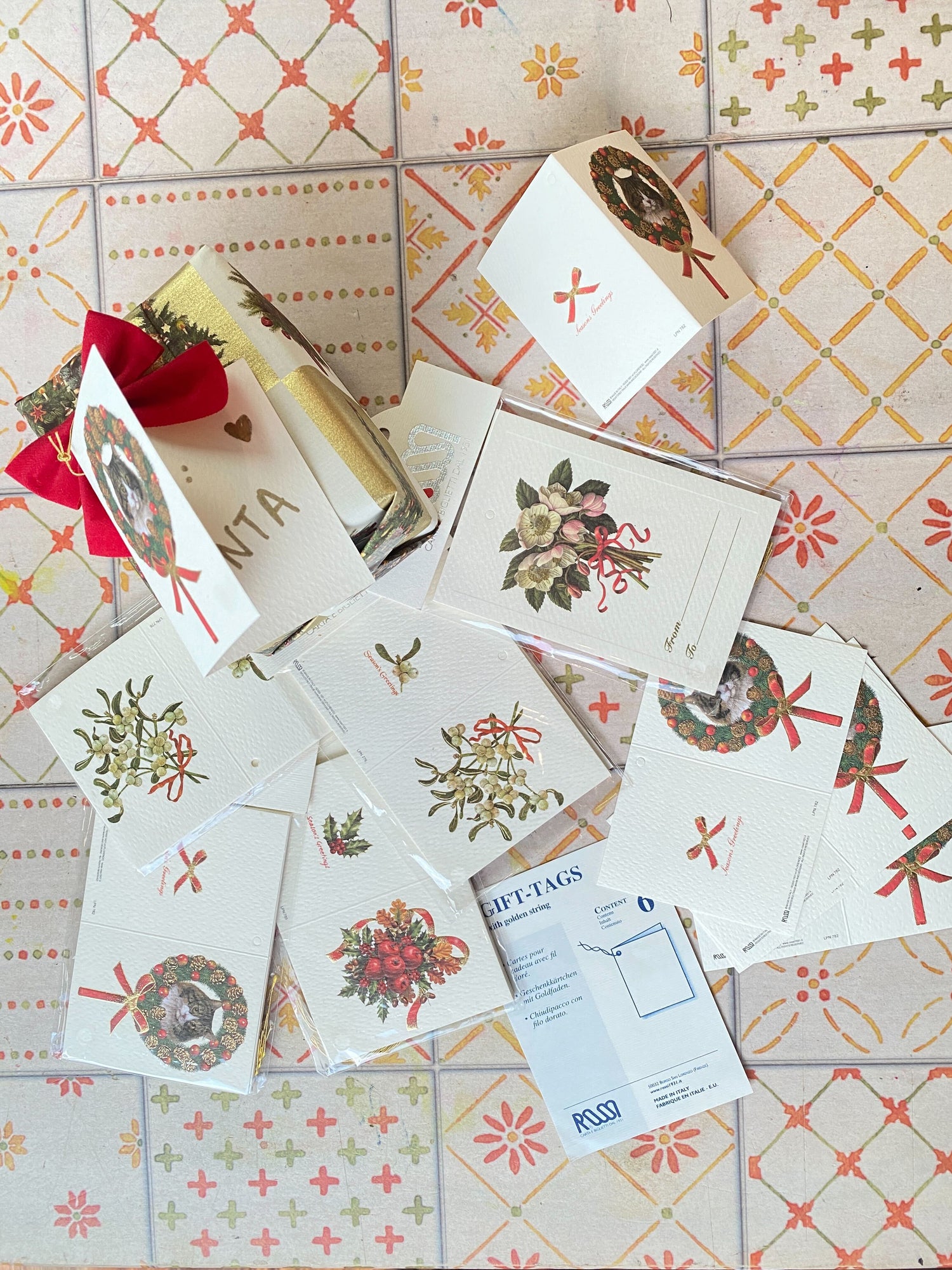 Washi Wednesday Christmas Gift Tag — front view
