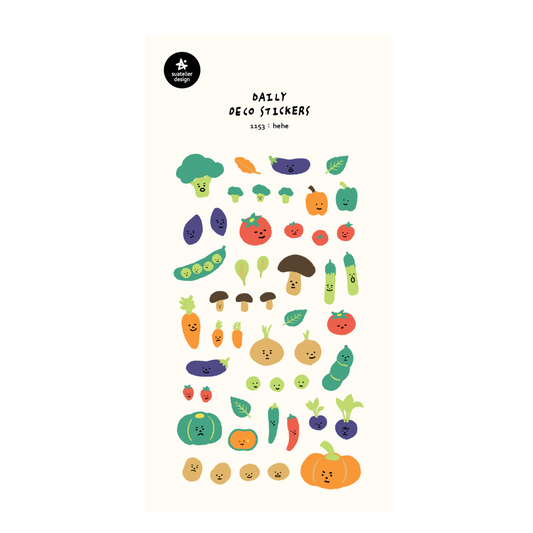 Suatelier Daily Deco Stickers — Hehe — sheet front