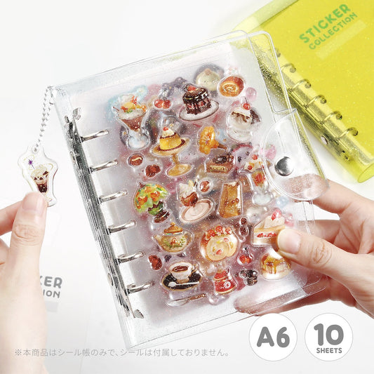 BGM Notebook-Style Sticker Book — A6 Glitter Clear — sticker detail