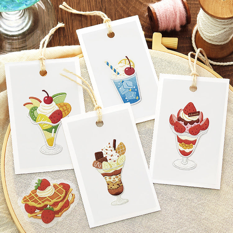 BGM Clear Seal: Cafe À la Mode - Embroidery Book (Blue)