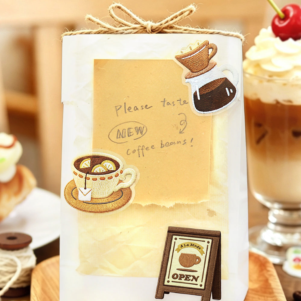 BGM Clear Seal: Cafe À la Mode - Embroidery Book (Yellow)