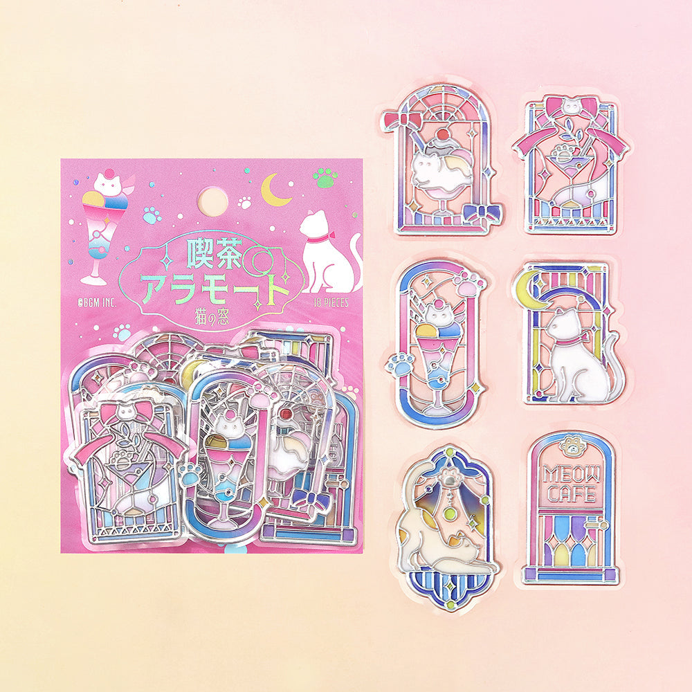 BGM Clear Seal: Café À La Mode: Traveling Window - Cat