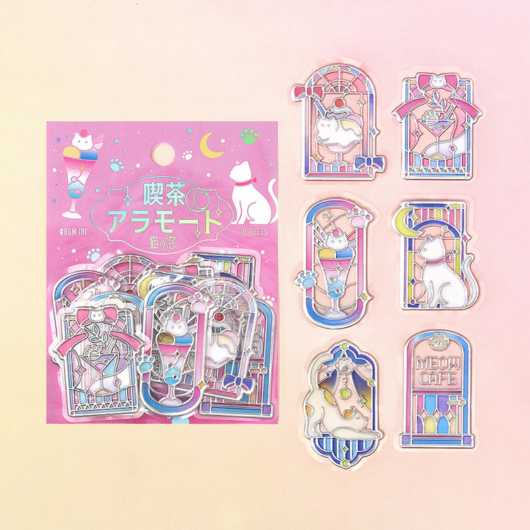 BGM Clear Seal: Café À La Mode: Traveling Window - Cat
