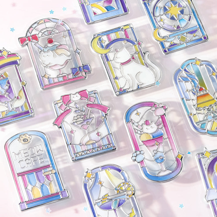 BGM Clear Seal: Café À La Mode: Traveling Window - Cat