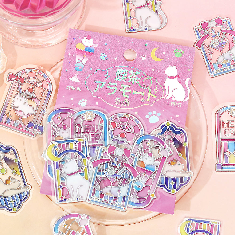 BGM Clear Seal: Café À La Mode: Traveling Window - Cat