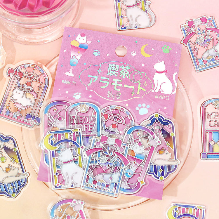 BGM Clear Seal: Café À La Mode: Traveling Window - Cat