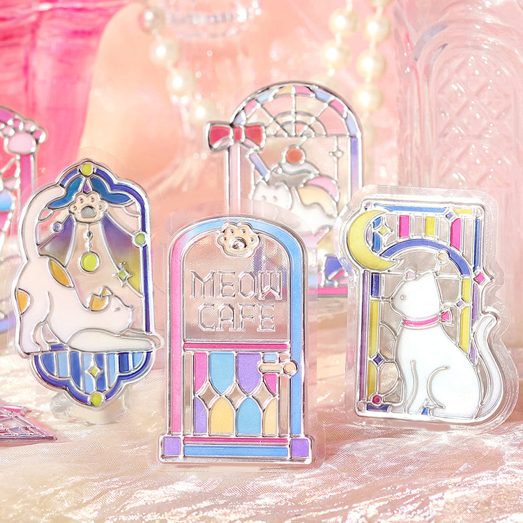 BGM Clear Seal: Café À La Mode: Traveling Window - Cat