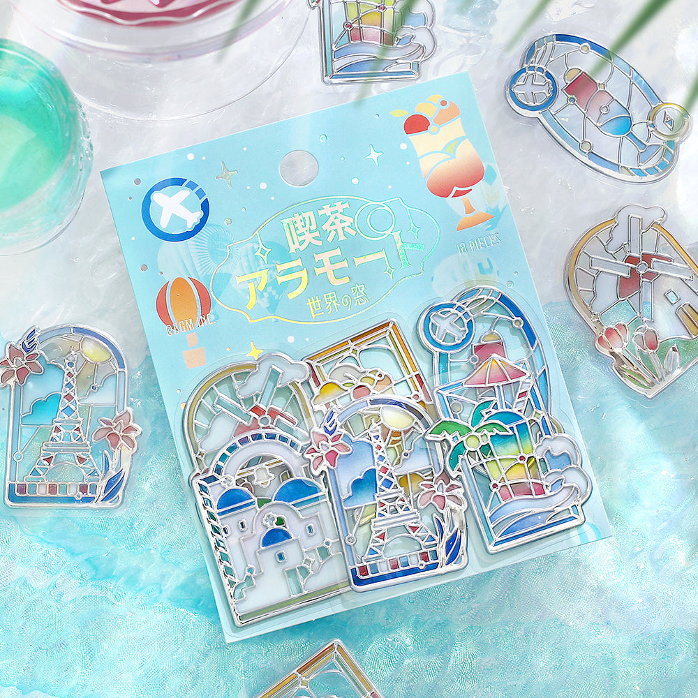 BGM Clear Seal: Café À La Mode: Traveling Window - World