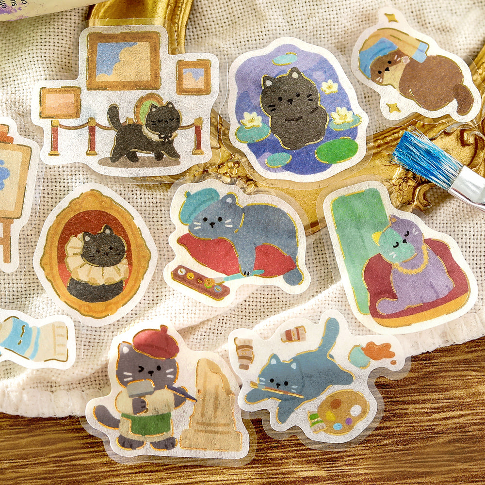 BGM Flakes Seal: Dress-up Animals –  Cat's Atelier