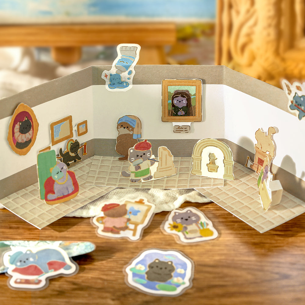 BGM Flakes Seal: Dress-up Animals –  Cat's Atelier