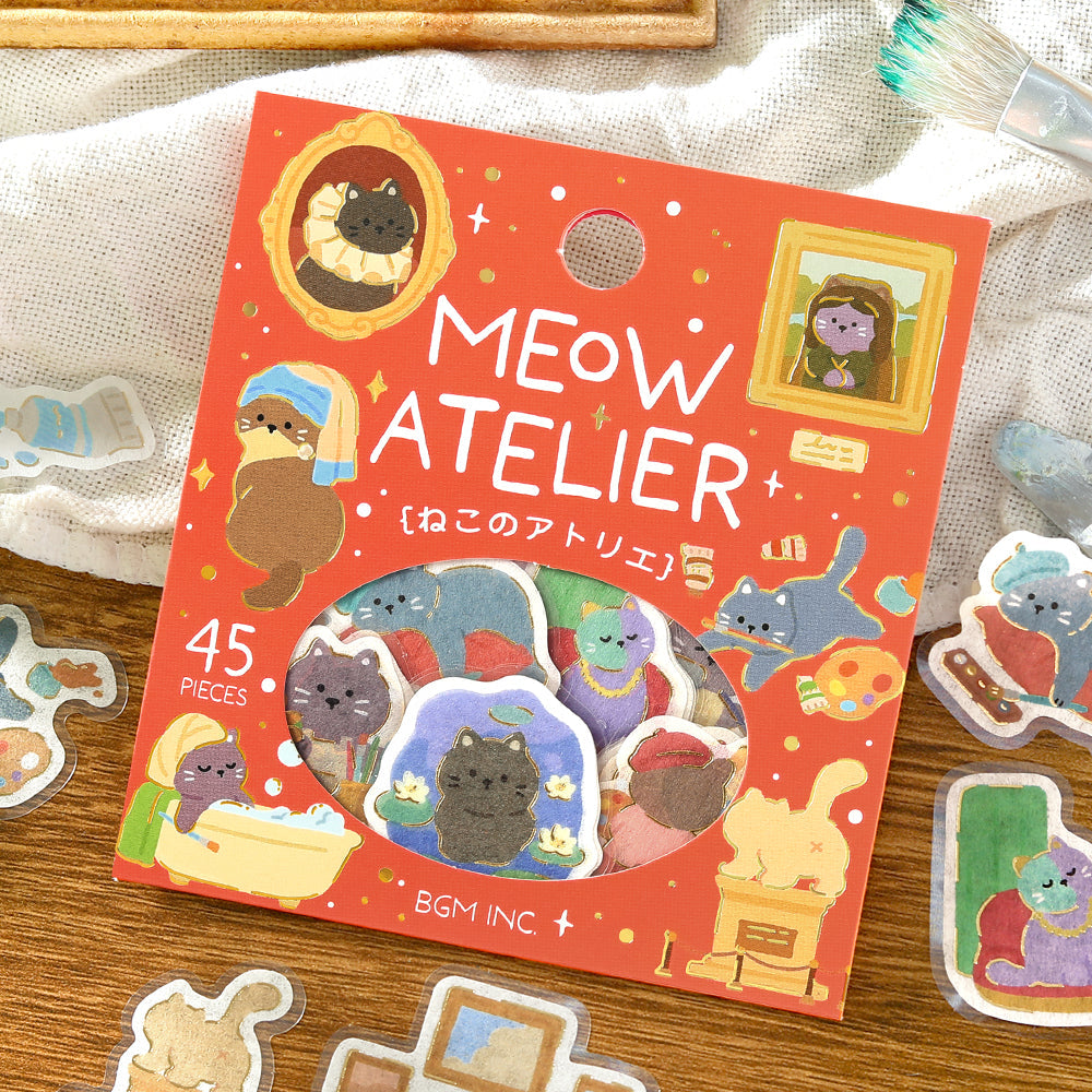 BGM Flakes Seal: Dress-up Animals –  Cat's Atelier