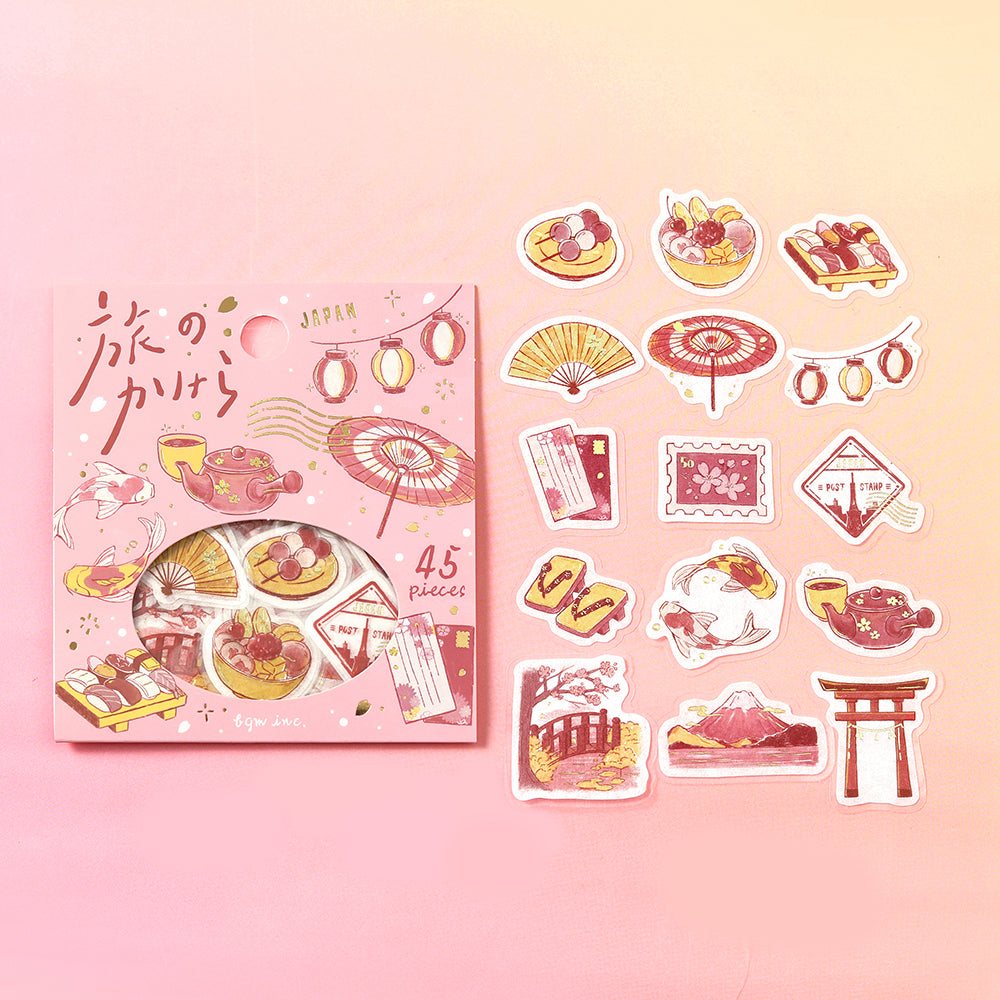 BGM Flakes Seal: Fragments of Travel — To Japan — sticker detail