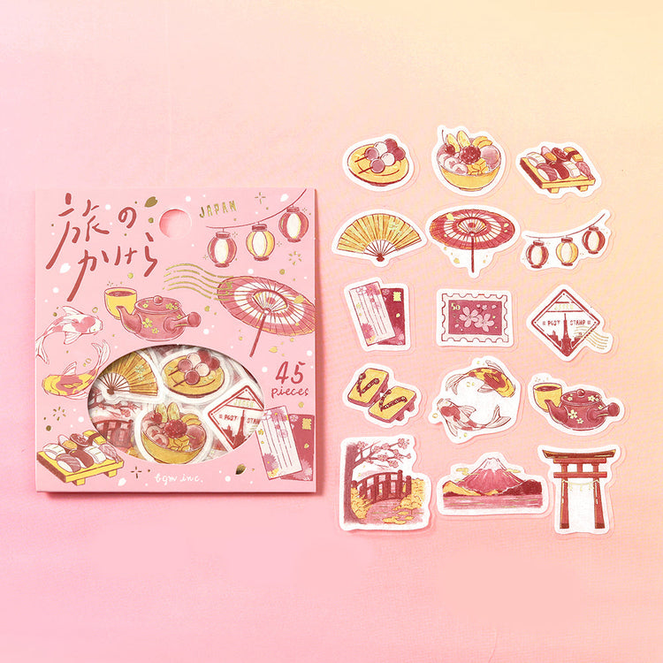 BGM Flakes Seal: Fragments of Travel — To Japan — sticker detail