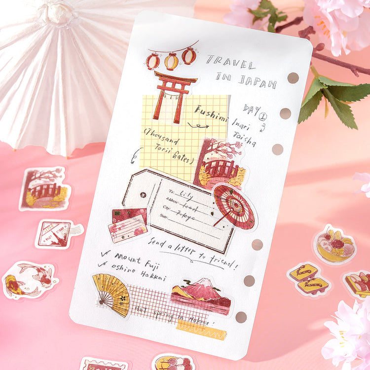 BGM Flakes Seal: Fragments of Travel — To Japan — with packaging