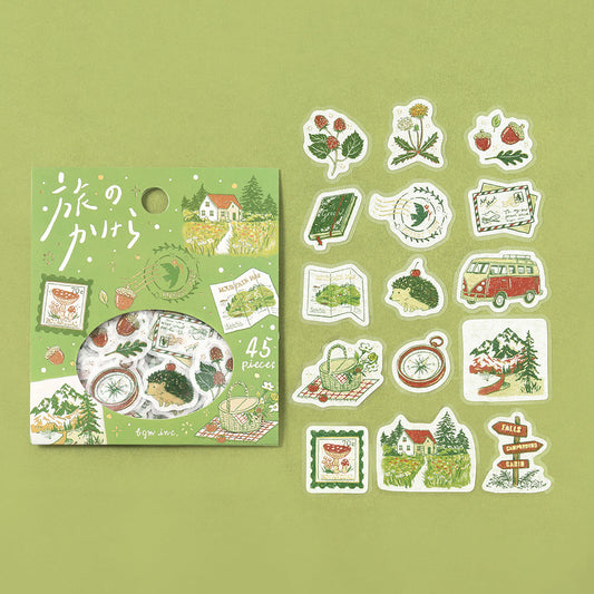 BGM Flakes Seal: Fragments of Travel — To the Forest — sticker detail