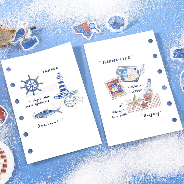 BGM Flakes Seal: Fragments of Travel — To the Sea — with packaging