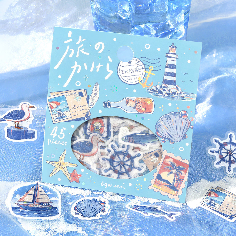 BGM Flakes Seal: Fragments of Travel — To the Sea — close-up