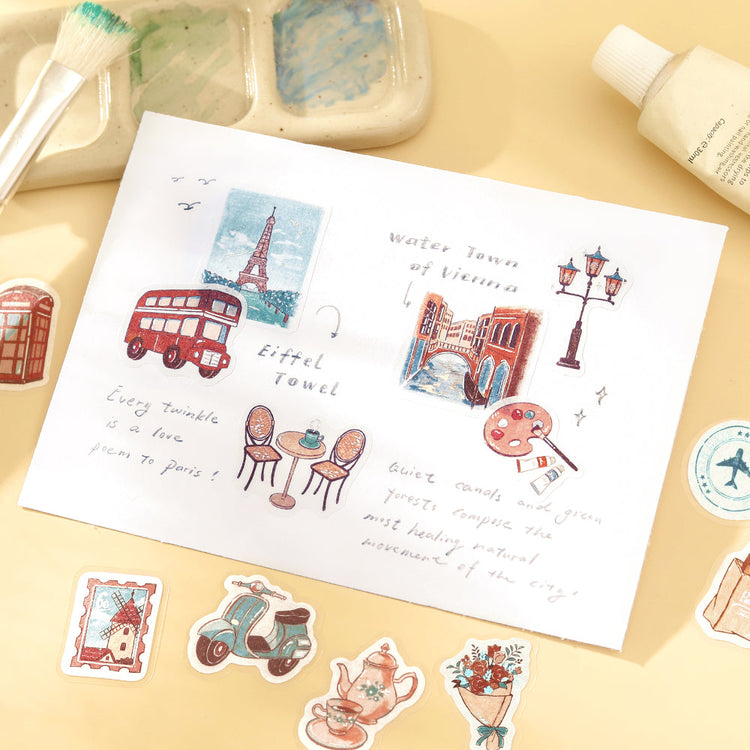 BGM Flakes Seal: Fragments of Travel — To the World — with packaging