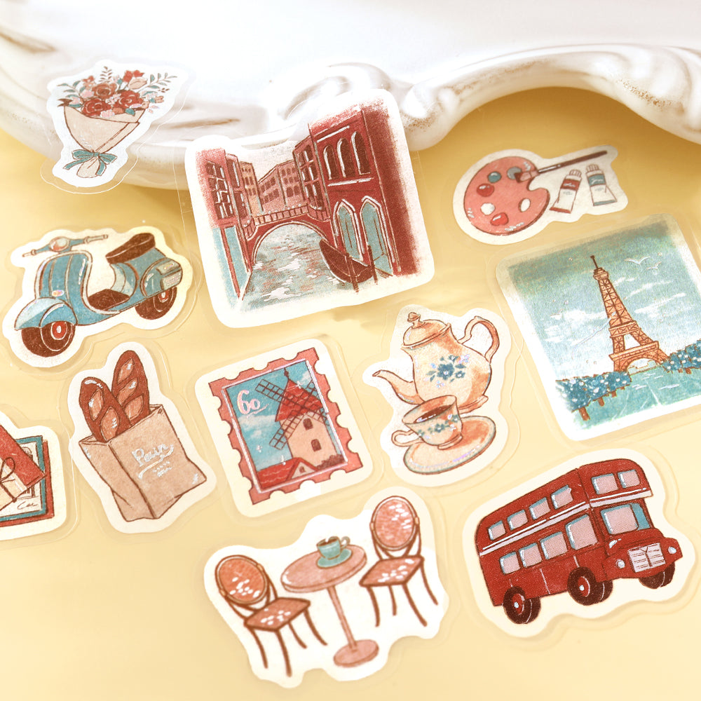 BGM Flakes Seal: Fragments of Travel — To the World — close-up