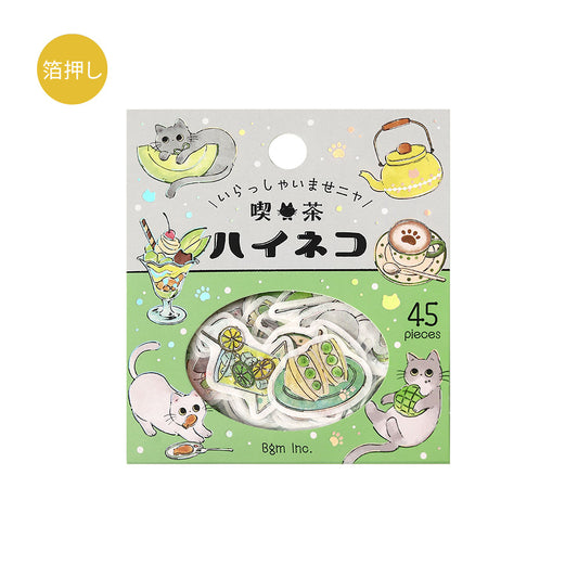 BGM Flakes Seal: Welcome Meow! — Café Haineko — sheet front
