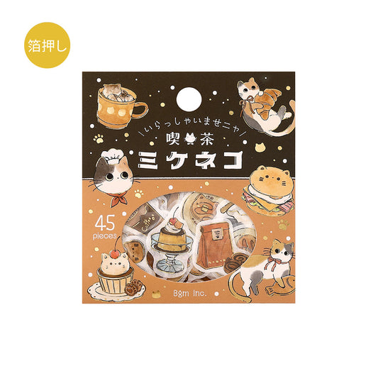 BGM Flakes Seal: Welcome Meow! — Café Mikeneko — sheet front