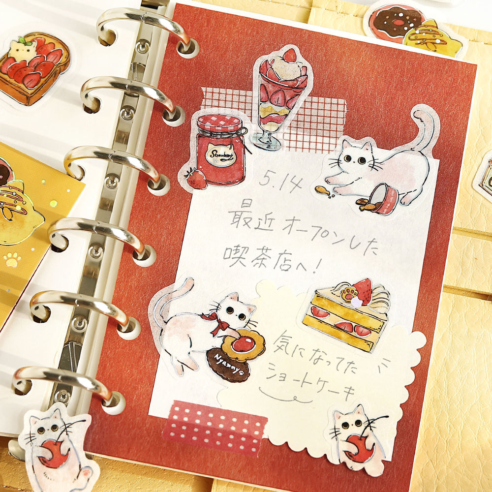 BGM Flakes Seal: Welcome Meow! — Café Shironeko — with packaging