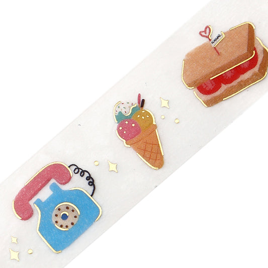 BGM Foil Stamping Clear Tape — Sky Encyclopedia: Little Days — pattern detail