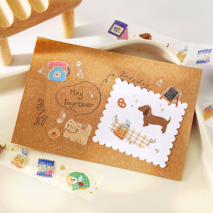 BGM Foil Stamping Clear Tape — Sky Encyclopedia: Little Days — with packaging