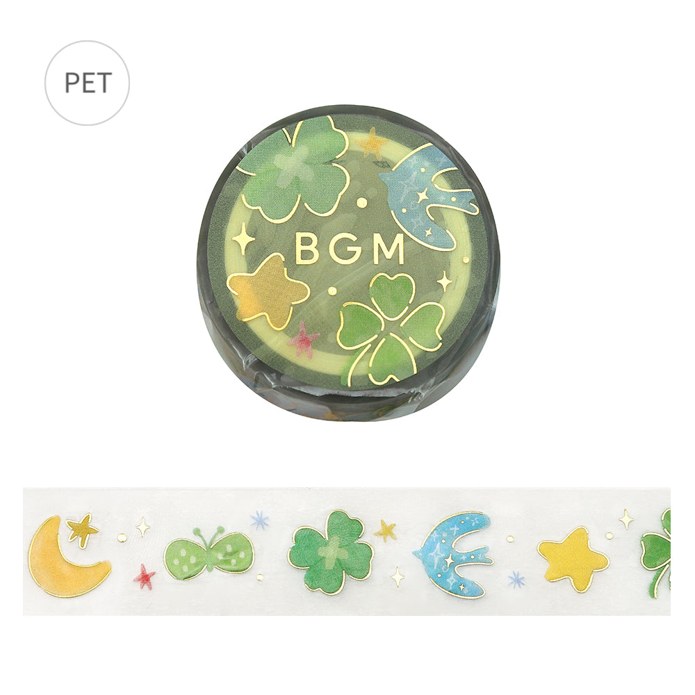 BGM Foil Stamping Clear Tape — Sky Encyclopedia: Lucky — roll front