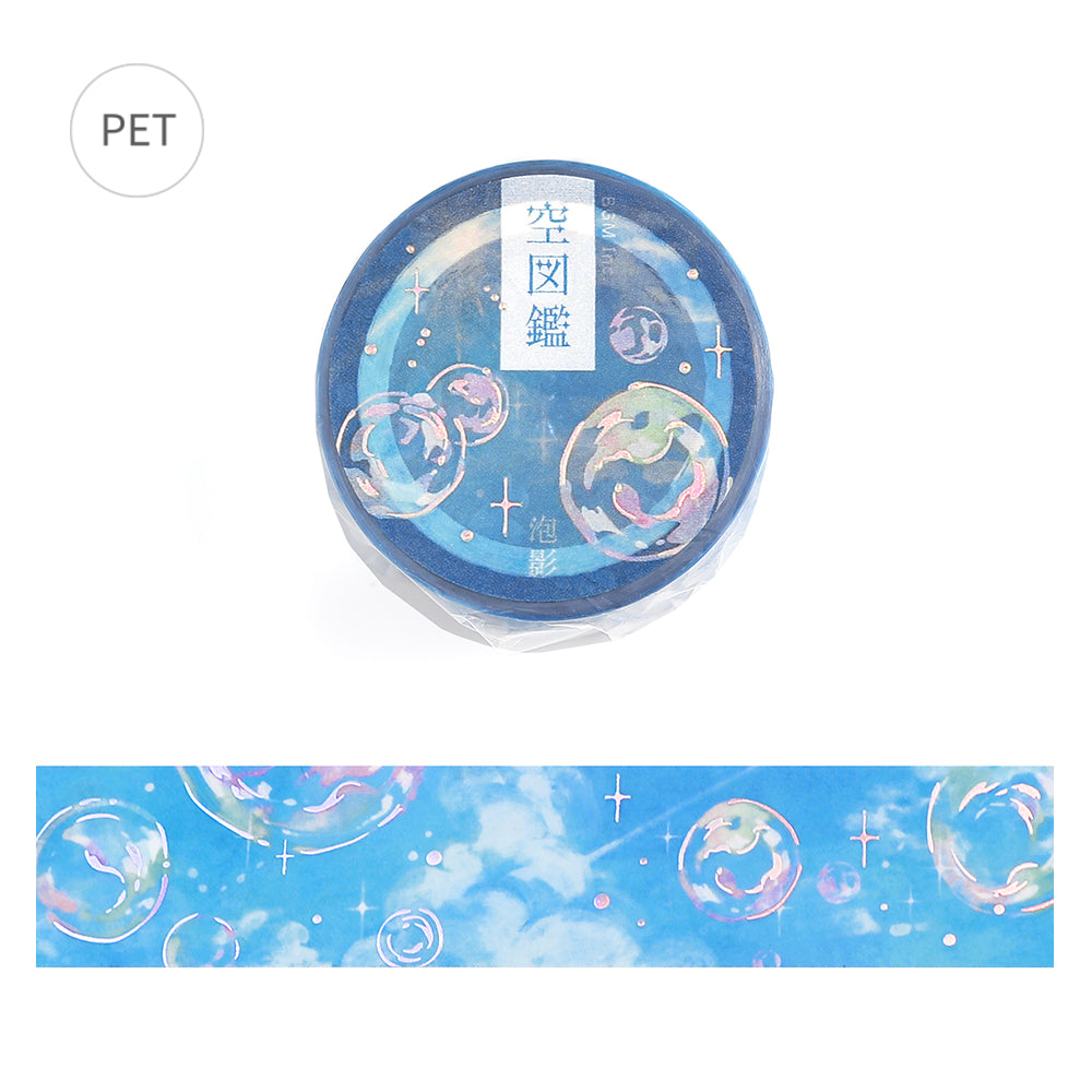 BGM Foil Stamping Clear Tape — Sky Encyclopedia: Bubble Shadow — roll front