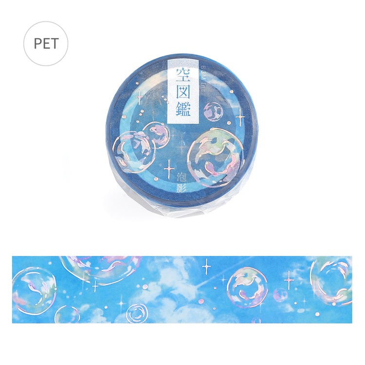 BGM Foil Stamping Clear Tape — Sky Encyclopedia: Bubble Shadow — roll front