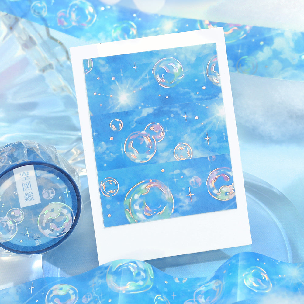 BGM Foil Stamping Clear Tape — Sky Encyclopedia: Bubble Shadow — with packaging