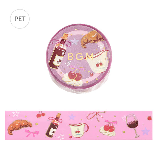 BGM Foil Stamping Clear Tape — Sky Encyclopedia: Sweet Time — roll front