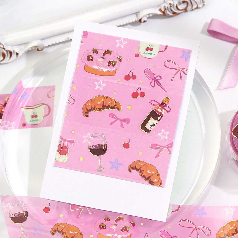 BGM Foil Stamping Clear Tape — Sky Encyclopedia: Sweet Time — with packaging