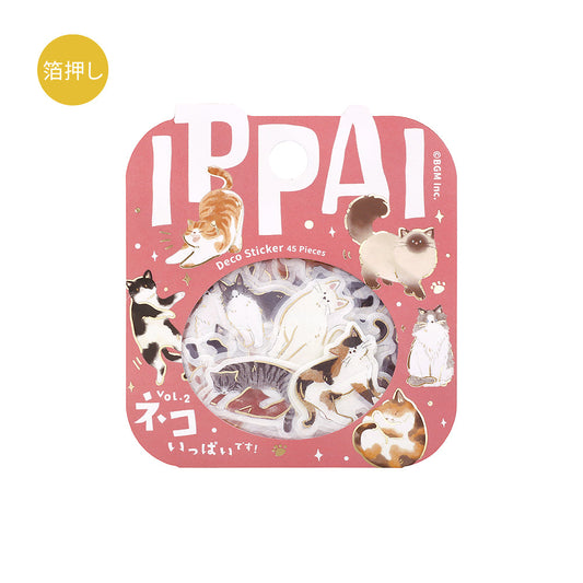 BGM Foil Stamping Flake Seal: IPPAI — Cats Galore Vol. 2 — sheet front