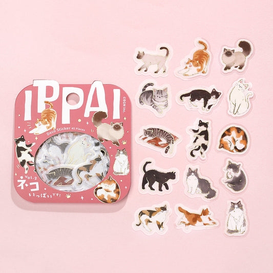 BGM Foil Stamping Flake Seal: IPPAI — Cats Galore Vol. 2 — sticker detail