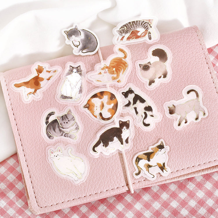 BGM Foil Stamping Flake Seal: IPPAI — Cats Galore Vol. 2 — applied in a journal