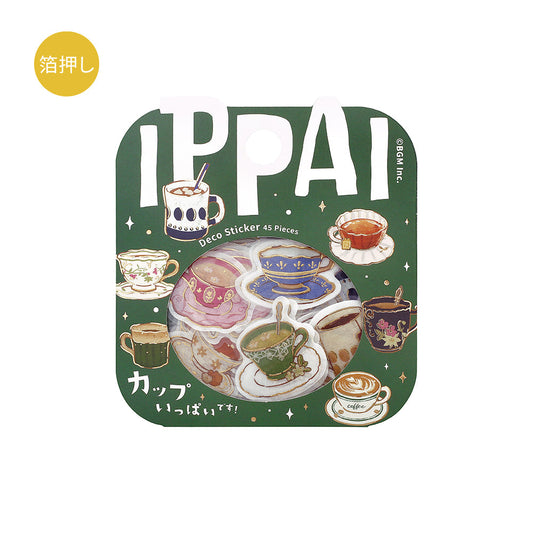 BGM Foil Stamping Flake Seal: IPPAI — Cups Galore — sheet front