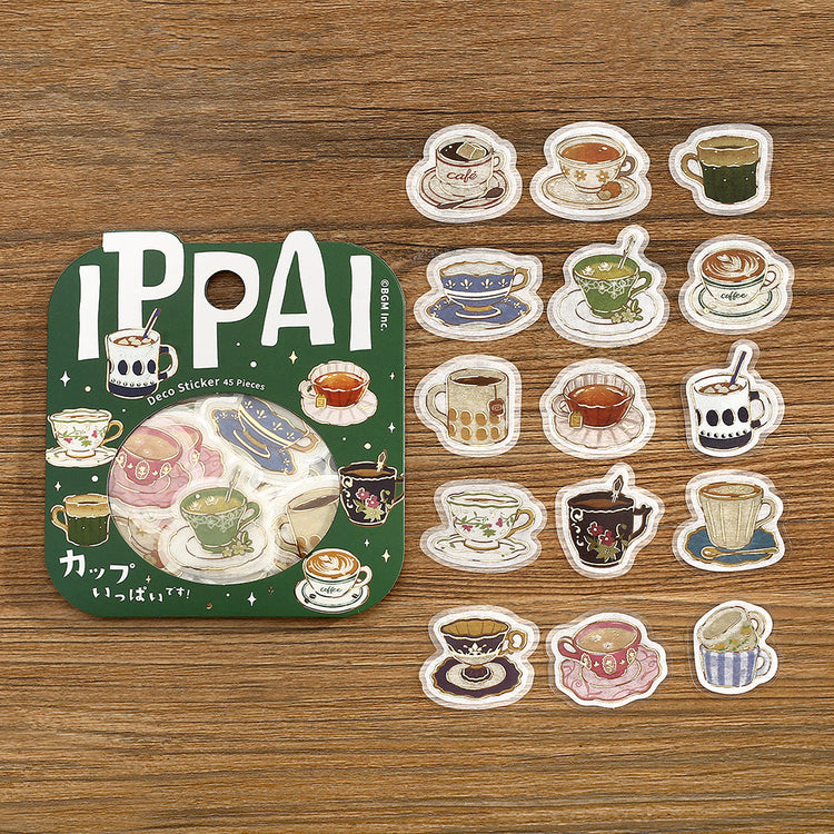 BGM Foil Stamping Flake Seal: IPPAI — Cups Galore — sticker detail
