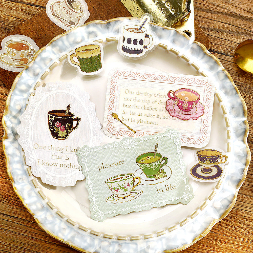 BGM Foil Stamping Flake Seal: IPPAI — Cups Galore — with packaging