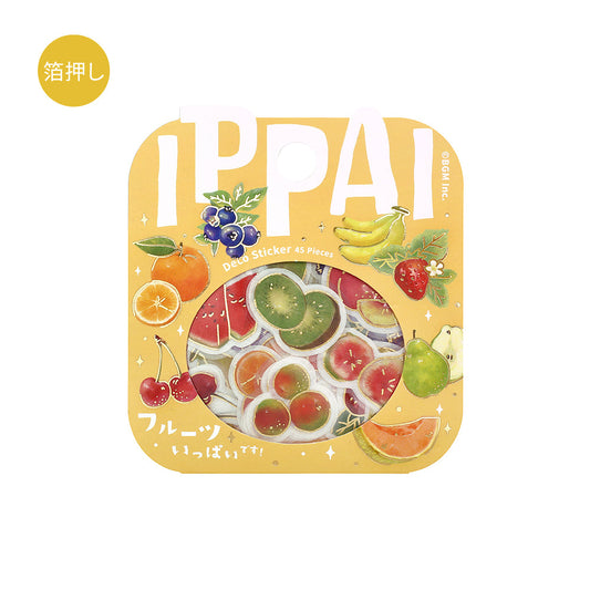 BGM Foil Stamping Flake Seal: IPPAI — Fruits Galore — sheet front