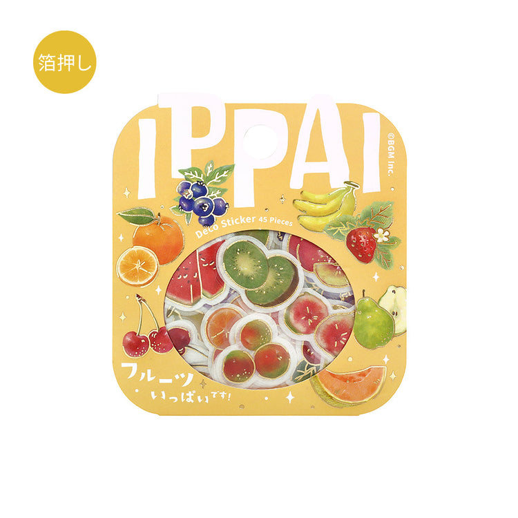 BGM Foil Stamping Flake Seal: IPPAI — Fruits Galore — sheet front