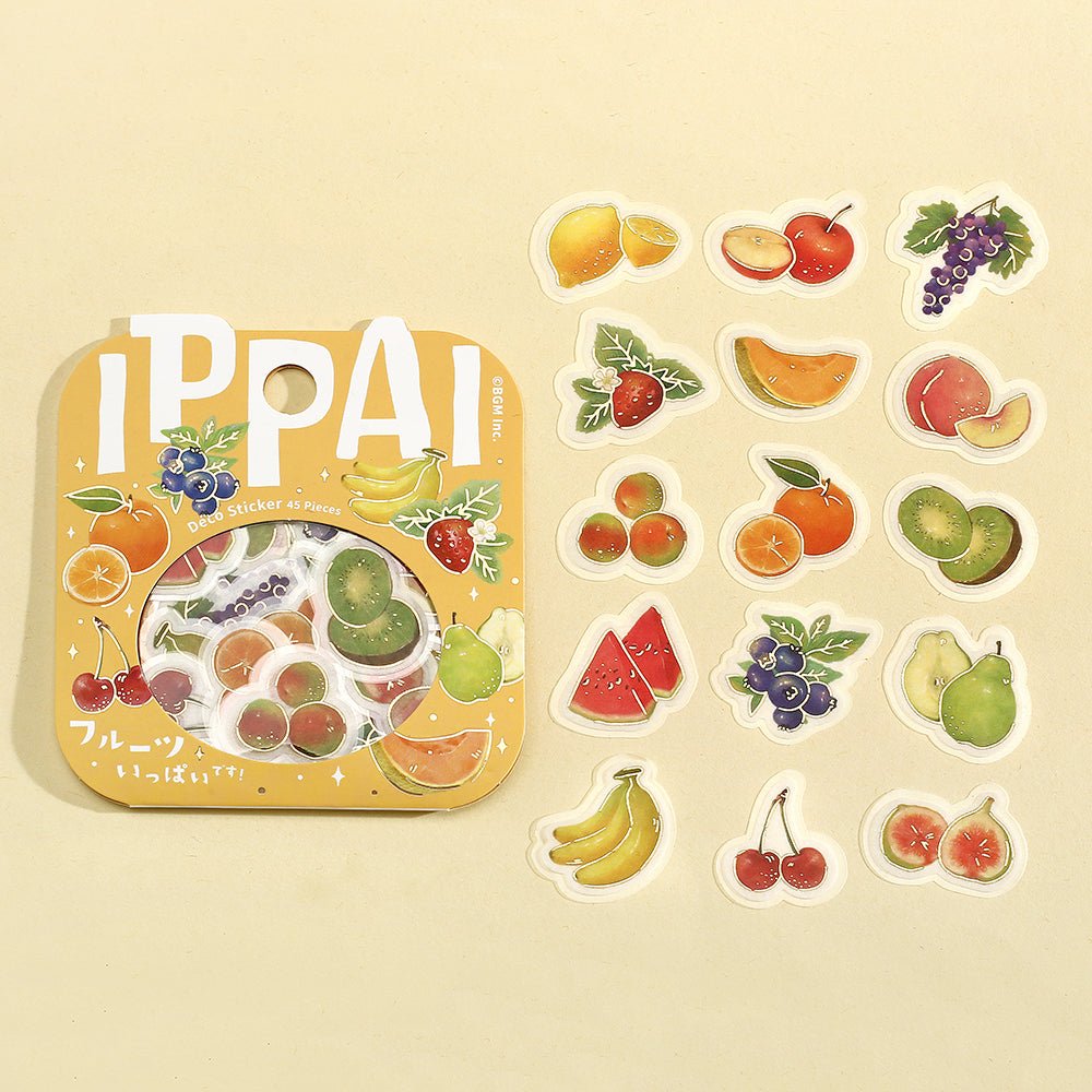BGM Foil Stamping Flake Seal: IPPAI — Fruits Galore — sticker detail