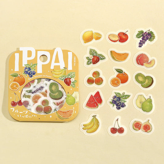 BGM Foil Stamping Flake Seal: IPPAI — Fruits Galore — sticker detail